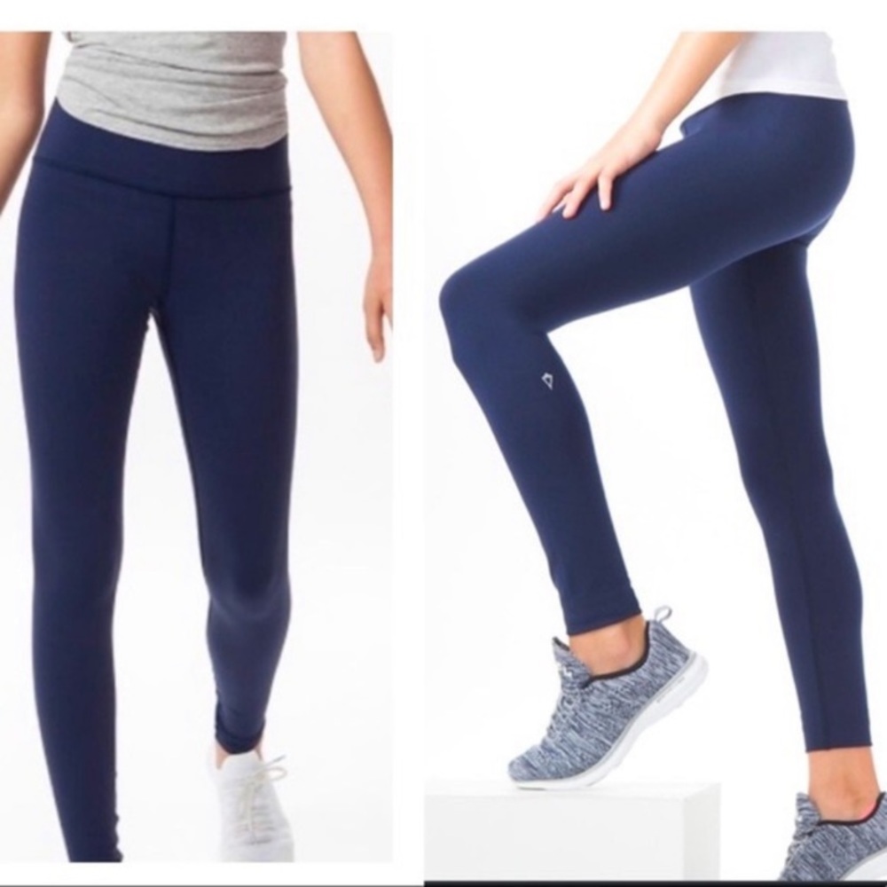 Ivivva by Lululemon Navy Rhythmic Tights 12